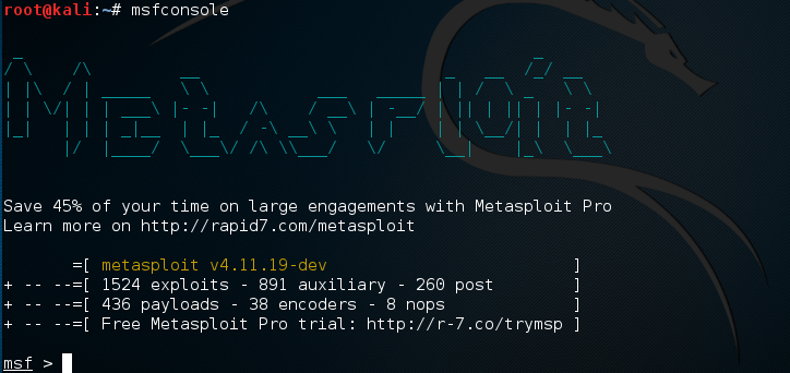msfconsole
